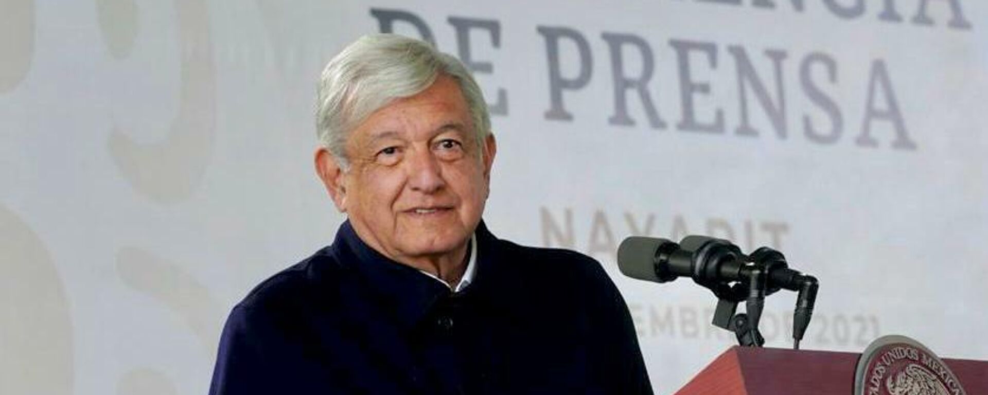 El presidente de México, Andrés Manuel López Obrador. El presidente de México, Andrés Manuel López Obrador. - Sputnik Mundo, 1920, 21.12.2021