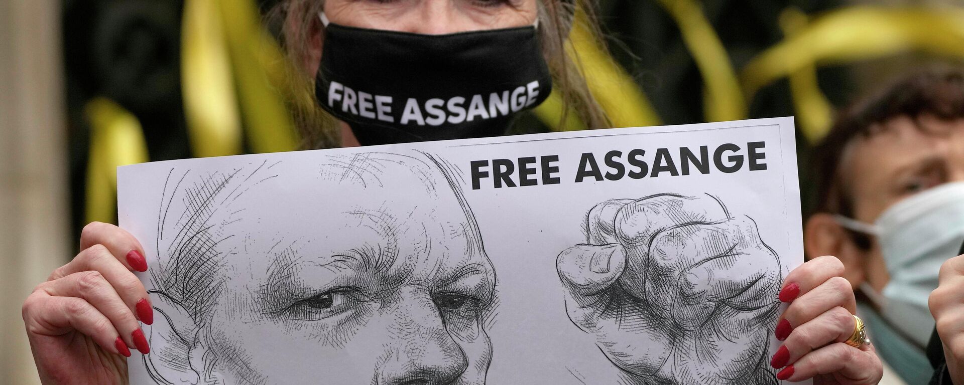 Las protestas contra la extradición de Assange a EEUU - Sputnik Mundo, 1920, 17.06.2022