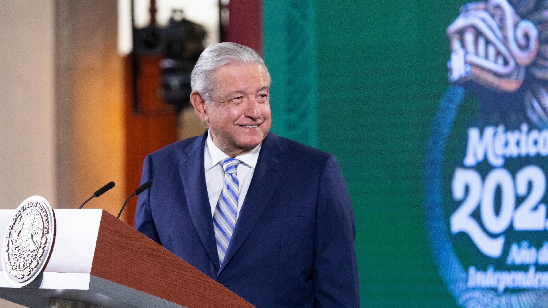 Andrés Manuel López Obrador, presidente de México. - Sputnik Mundo, 1920, 14.12.2021