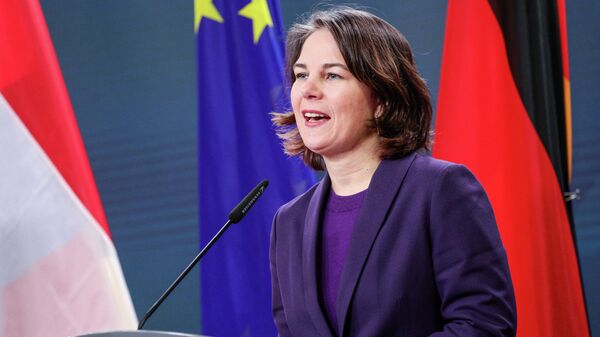 La ministra de Exteriores alemana, Annalena Baerbock - Sputnik Mundo