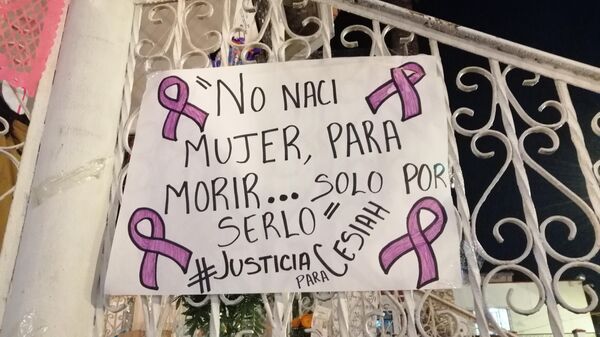 Protesta en Tláhuac por el asesinato de Cesiah Chirinos. - Sputnik Mundo