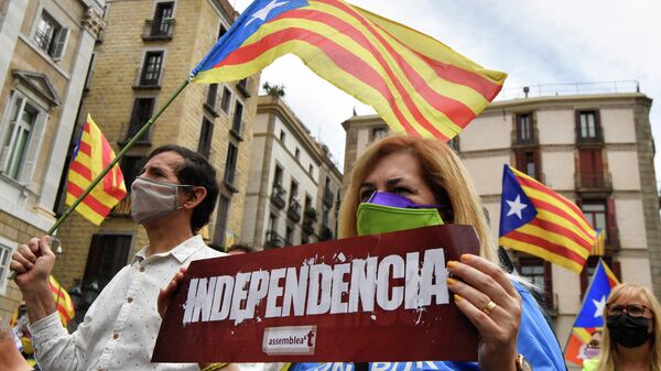 Protestas en Cataluña (archivo) - Sputnik Mundo