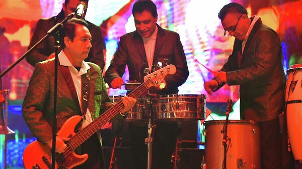 La banda mexicana de cumbia Los Ángeles Azules. - Sputnik Mundo