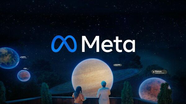 Ilustración de la marca Meta, evolución de Facebook - Sputnik Mundo