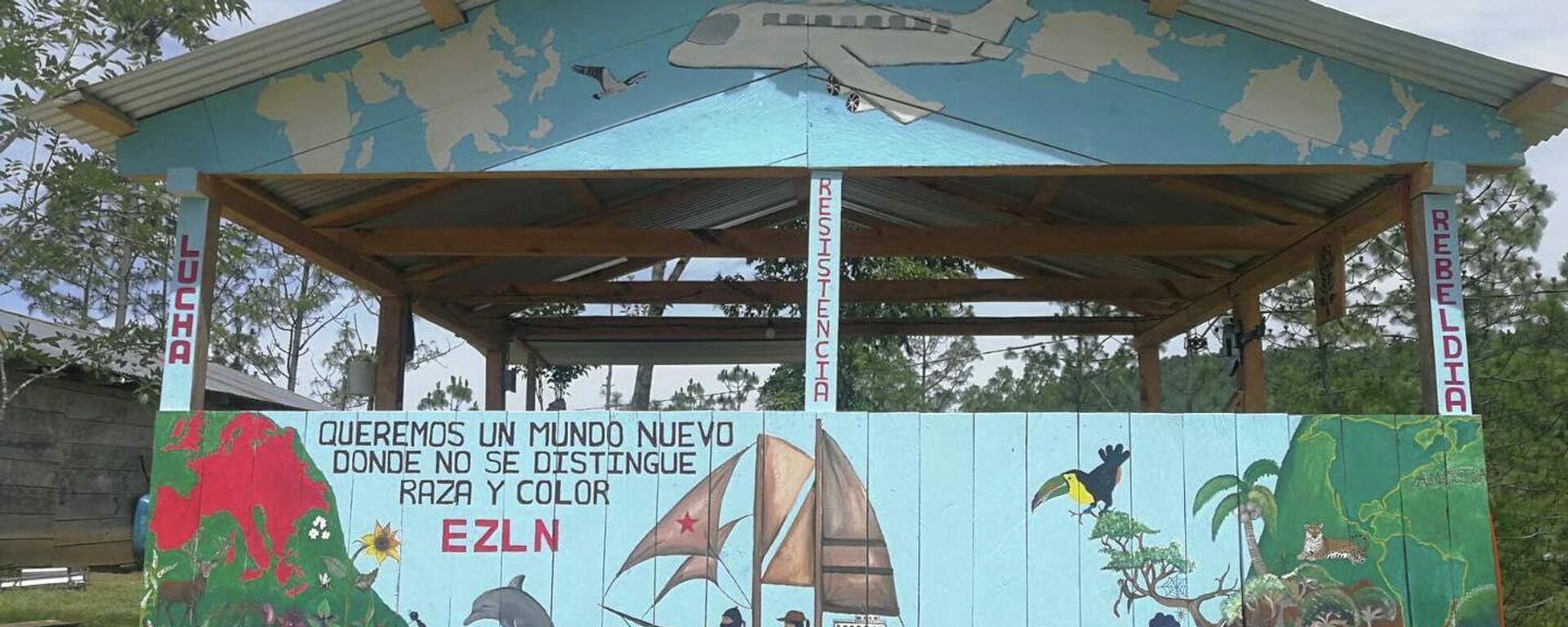 Caracol 10 de las comunidades zapatistas en Chiapas, México. Caracol 10 de las comunidades zapatistas en Chiapas, México. - Sputnik Mundo, 1920, 11.01.2022