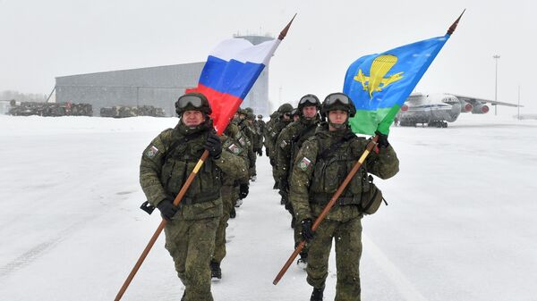 pacificadores rusos de la Organización del Tratado de Seguridad Colectiva (OTSC) - Sputnik Mundo