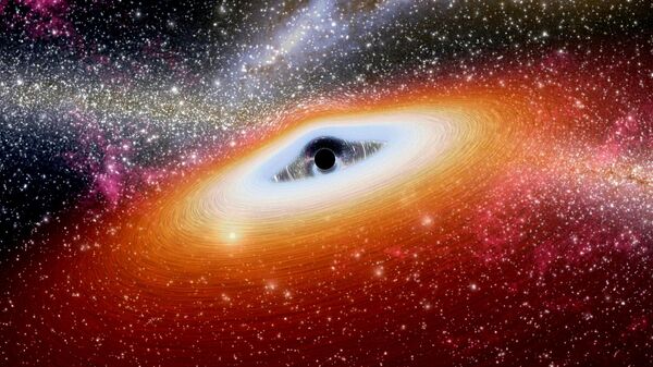 Un agujero negro, imagen ilustrativa - Sputnik Mundo