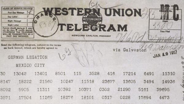 El telegrama Zimmermann enviado por Alemania a México en la Primera Guerra Mundial - Sputnik Mundo