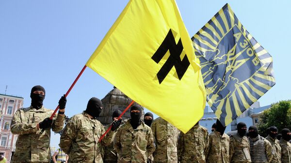 El batallón Azov, neonazis - Sputnik Mundo