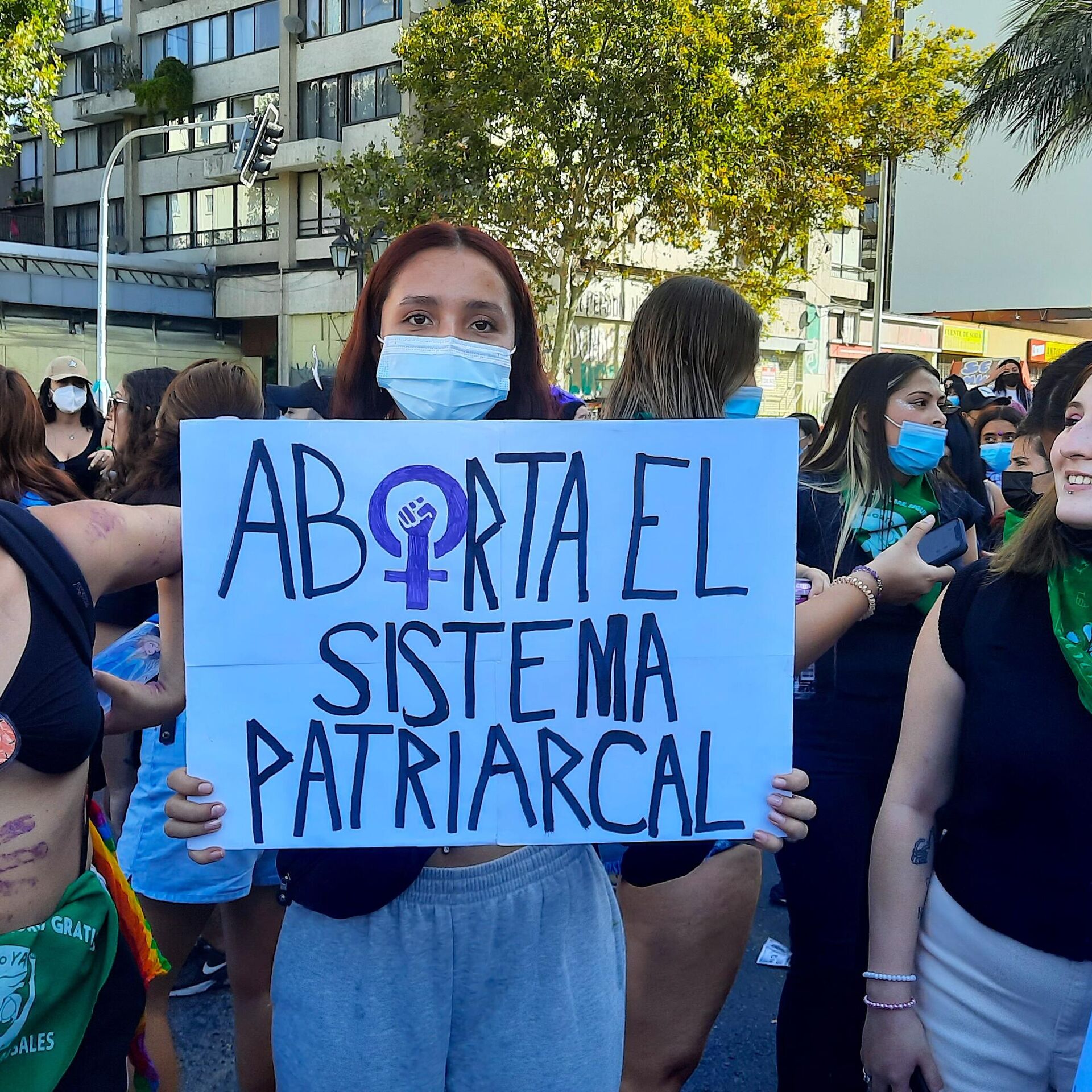 8M en Chile: miles de mujeres convocadas marcharon en Santiago