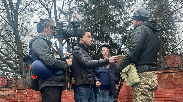 Periodistas de FOX News en Ucrania - Sputnik Mundo