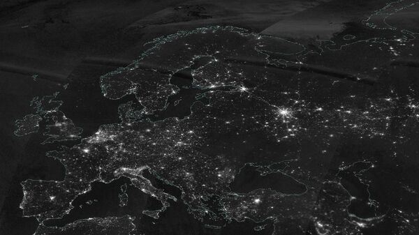 Ucrania luce a oscuras desde una toma satelital de la NASA - Sputnik Mundo