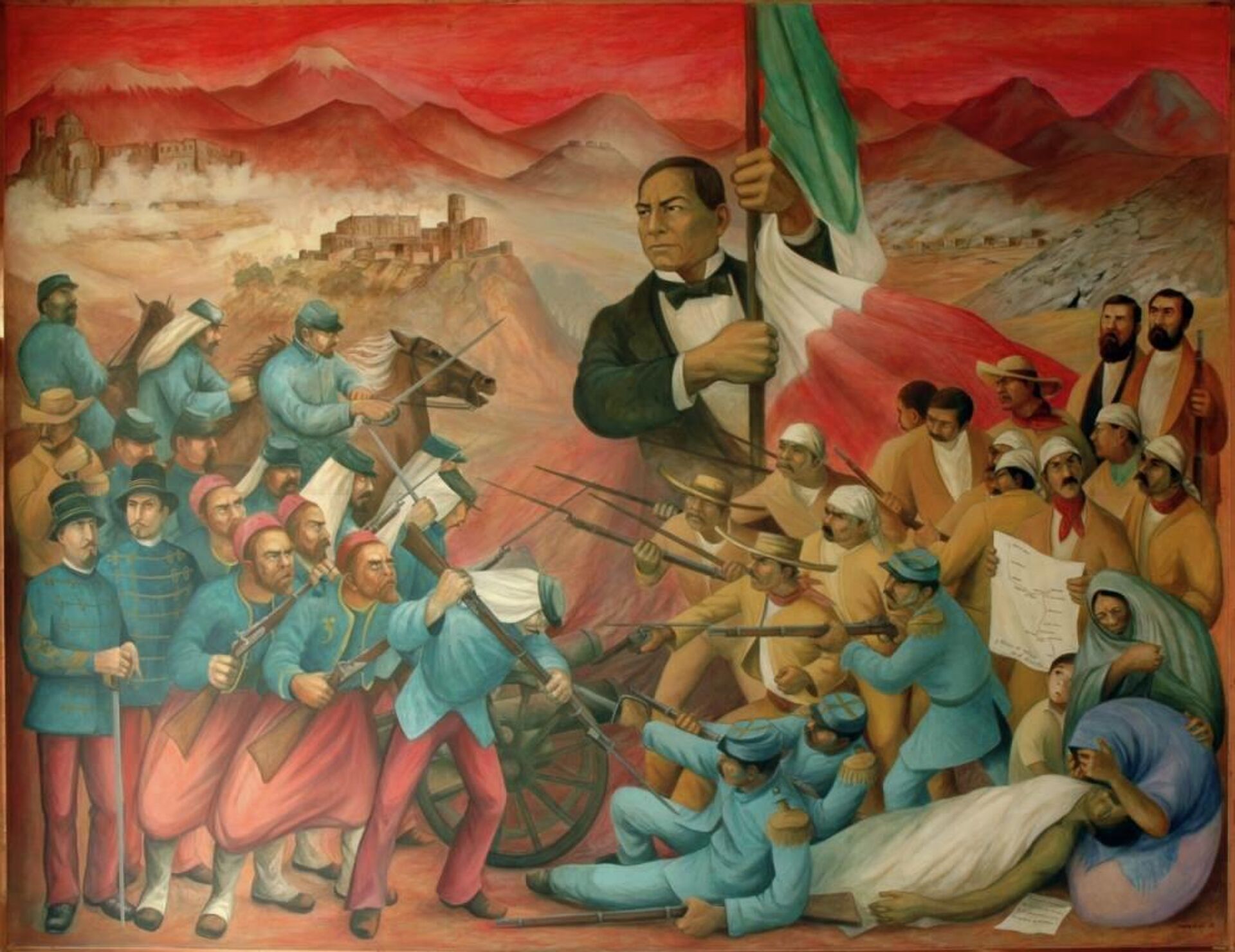 La obra: “Juárez símbolo de la República contra la Intervención Francesa” de Antonio González Orozco - Sputnik Mundo, 1920, 17.03.2022
