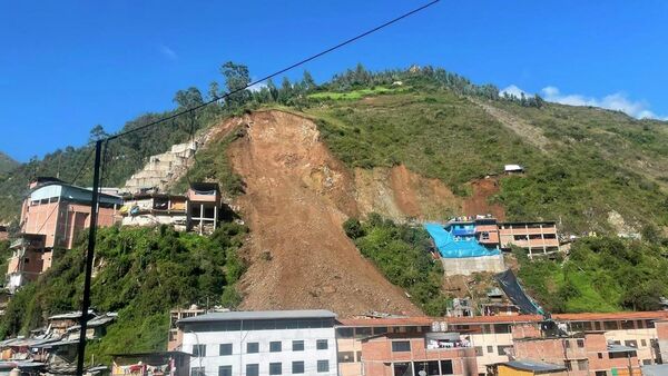 Foto del deslizamiento de tierra en Perú  - Sputnik Mundo