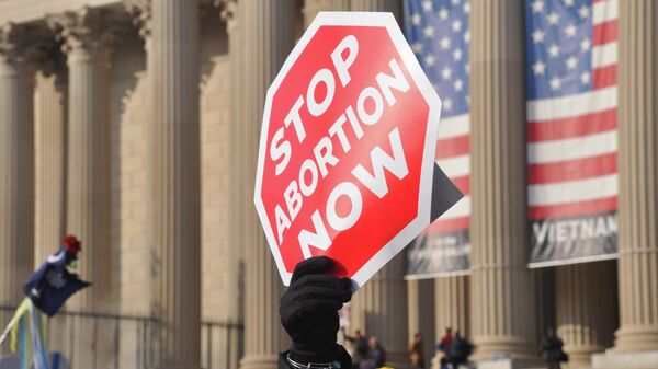 Protesta en contra del aborto en Estados Unidos - Sputnik Mundo