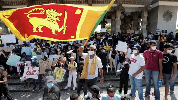 Protestas en Sri Lanka - Sputnik Mundo