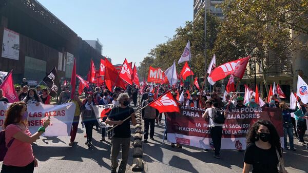 Marcha del 1 de mayo en Chile - Sputnik Mundo