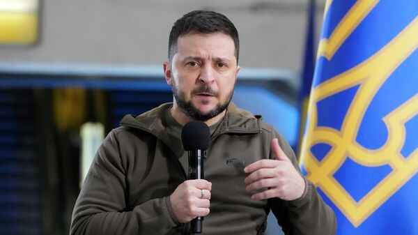 Volodímir Zelenski, el presidente ucraniano - Sputnik Mundo