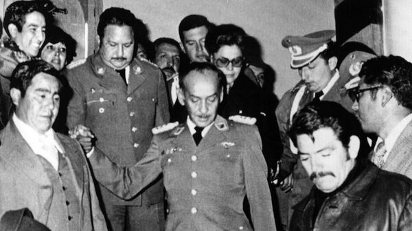 El general Hugo Banzer, presidente de facto de Bolivia entre 1971 y 1978 - Sputnik Mundo