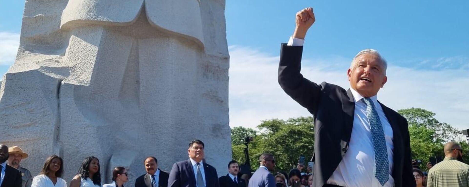 AMLO en el monumento a Martin Luther King - Sputnik Mundo, 1920, 13.07.2022