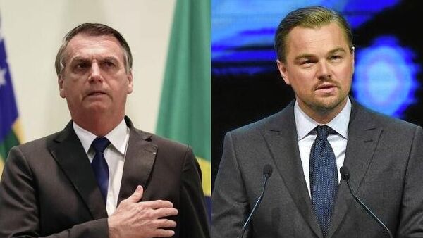 El presidente de Brasil, Jair Bolsonaro, y el actor estadounidense, Leonardo DiCaprio - Sputnik Mundo