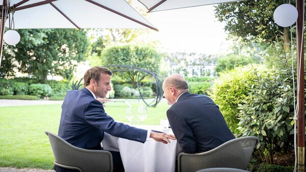 Los líderes de Francia y Alemania, Emmanuel Macron y Olaf Scholz. - Sputnik Mundo