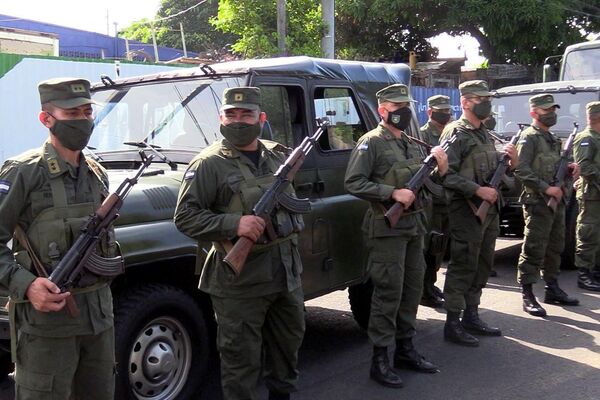 Efectivos militares del Ejército de Nicaragua - Sputnik Mundo
