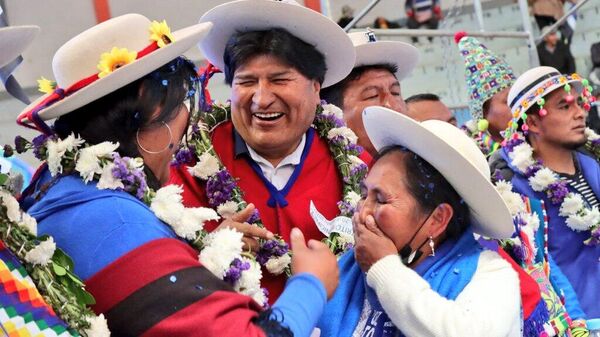 El expresidente de Bolivia Evo Morales, exiliado en México tras la inestabilidad política de noviembre de 2019. - Sputnik Mundo