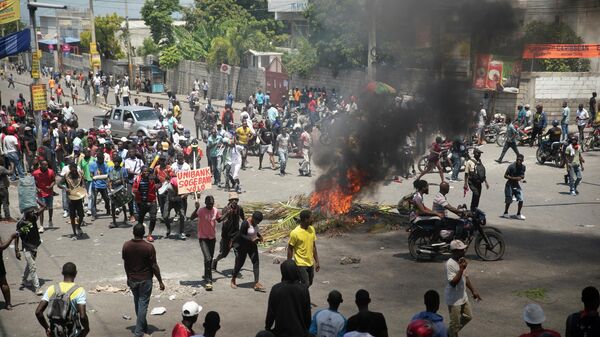 Protestas en Haití - Sputnik Mundo