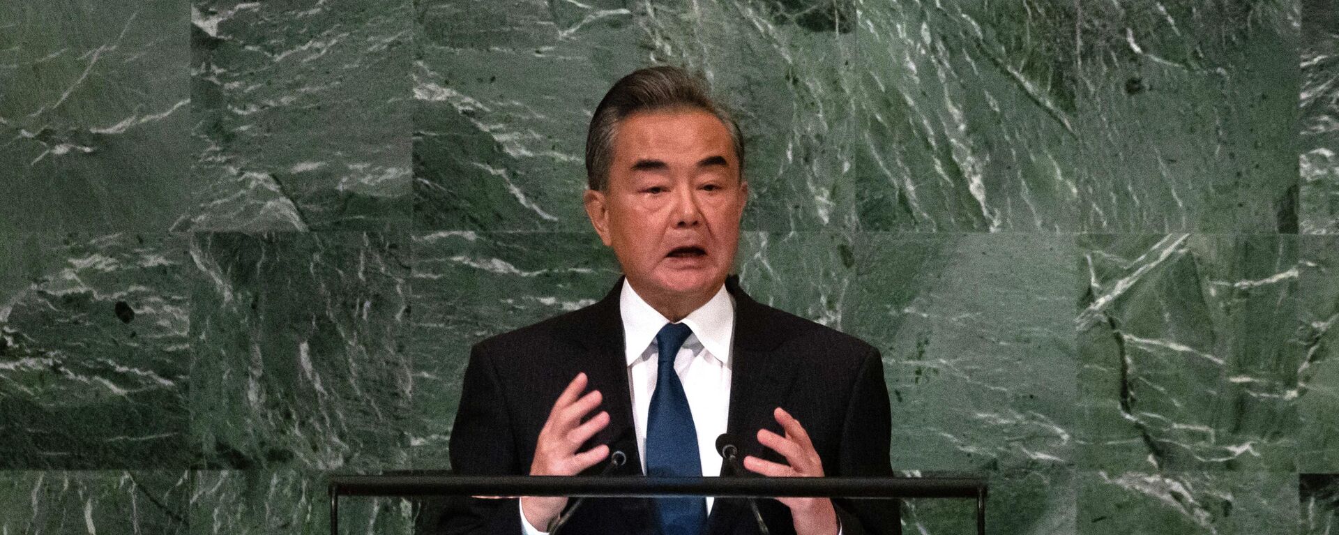 Wang Yi, ministro de Asuntos Exteriores de China, durante la Asamblea General de la ONU, el 24 de septiembre de 2022 - Sputnik Mundo, 1920, 25.09.2022