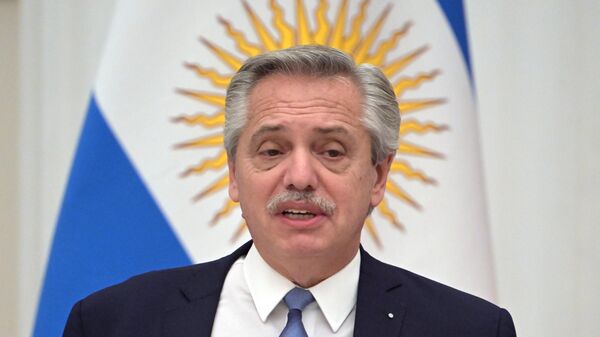  El presidente de Argentina, Alberto Fernández - Sputnik Mundo