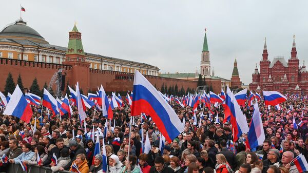 Concierto de apoyo de la incorporación de cuatro nuevas regiones a Federación de Rusia en la Plaza Roja - Sputnik Mundo