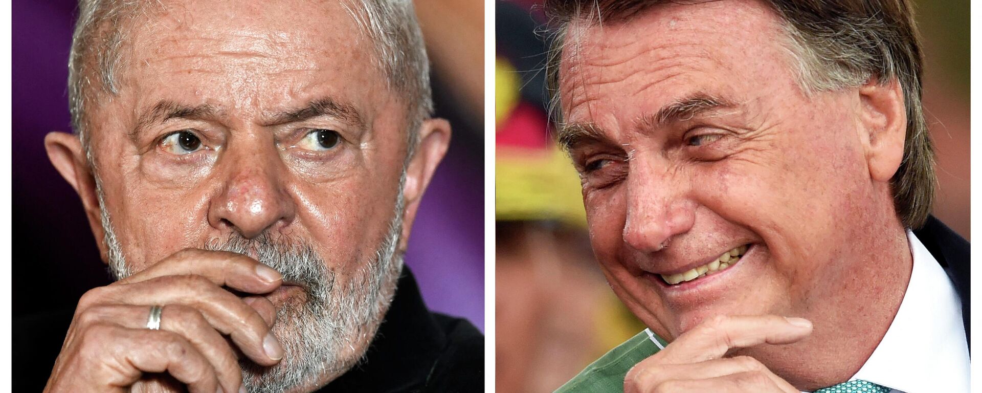 El ex presidente brasileño, Luiz Inácio Lula da Silva (2003-2011) y el presidente actual del país, Jair Bolsonaro - Sputnik Mundo, 1920, 29.10.2022