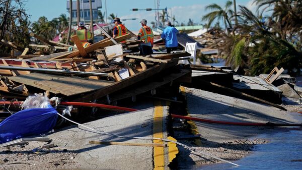 Consecuencias del huracán Ian en Florida, EEUU - Sputnik Mundo