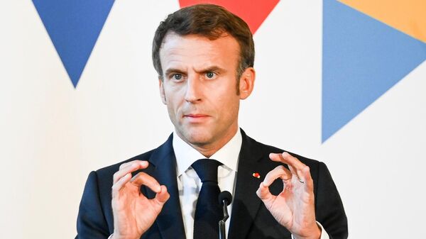 El presidente de Francia, Emmanuel Macron  - Sputnik Mundo