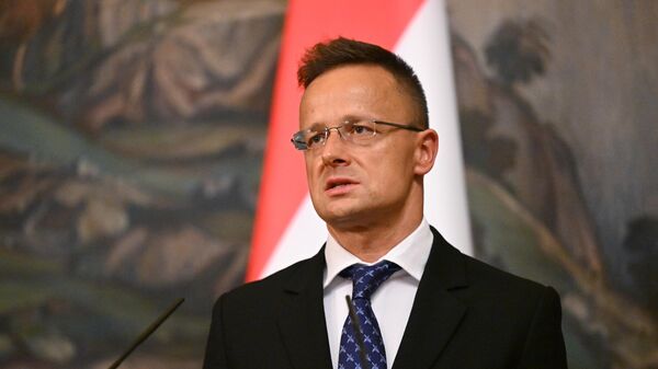 El ministro de Exteriores húngaro, Peter Szijjarto - Sputnik Mundo