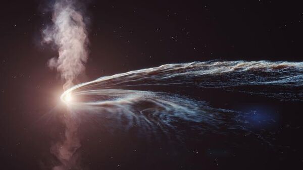 Astrónomos identifican expulsión de una estrella desde un agujero negro. - Sputnik Mundo