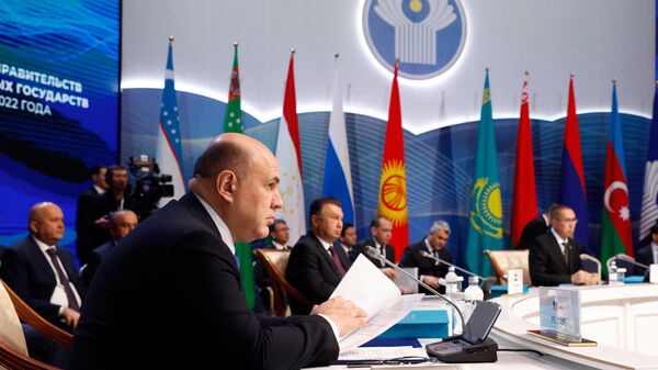 El primer ministro ruso, Mijaíl Mishustin, en la reunión del Consejo de jefes de Gobierno de la CEI en Astaná, Kazajistán - Sputnik Mundo