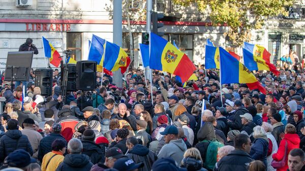 Protestas en Chisinau, Moldavia - Sputnik Mundo