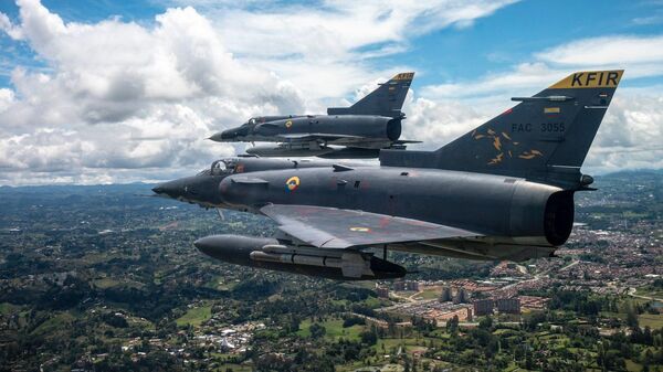 Aviones de combate Kfir de la Fuerza Aérea Colombiana - Sputnik Mundo