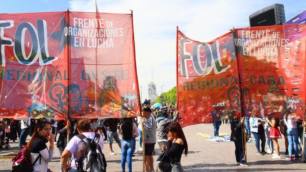 Marcha del Frente de Organizaciones en Lucha (FOL) - Sputnik Mundo