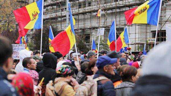 Protestas en Chisináu, Moldavia - Sputnik Mundo