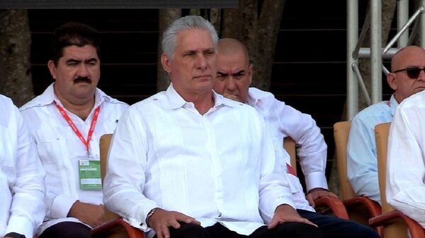 El presidente de Cuba, Miguel Díaz-Canel en la FIHAV 2022 - Sputnik Mundo