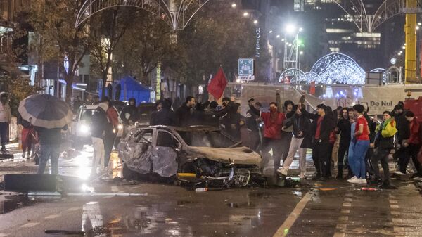 Disturbios en Bruselas - Sputnik Mundo