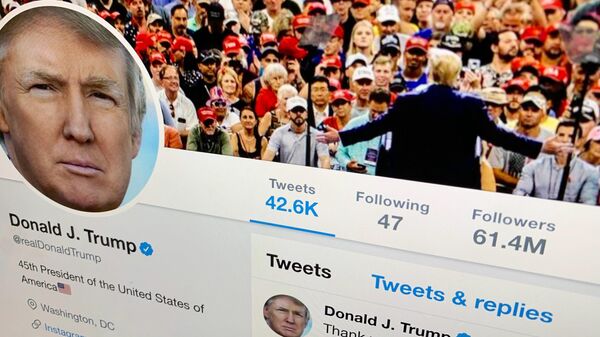 La cuenta de Twitter del expresidente de EEUU, Donald Trump - Sputnik Mundo