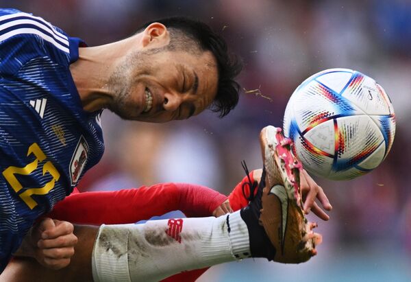 El defensor de Japón Maya Yoshida en el enfrentamiento contra Costa Rica. - Sputnik Mundo