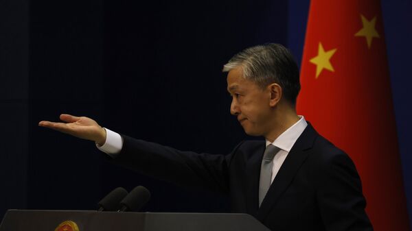 El portavoz del Ministerio de Exteriores chino, Wang Wenbin - Sputnik Mundo