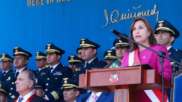 La presidenta peruana, Dina Boluarte, anuncia las últimas decisiones del gobierno - Sputnik Mundo