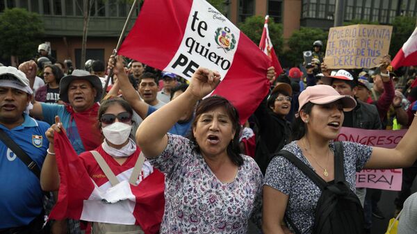 Las protestas en Perú, el 10 de diciembre - Sputnik Mundo