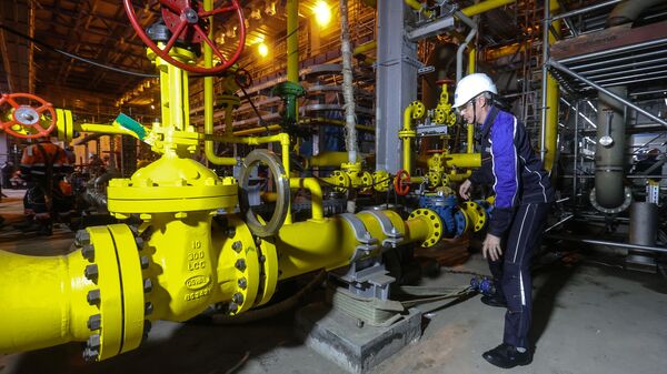 La planta de procesamiento de gas de Amur, que procesa gas multicomponente procedente del gasoducto Fuerza de Siberia, Rusia - Sputnik Mundo